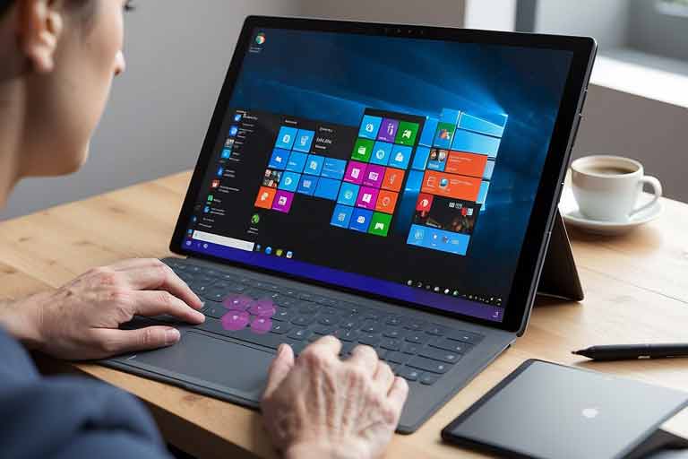 ¿Cómo solucionar si en la pantalla de mi Surface Pro 6 aparecen círculos transparentes? Cuando aparecen, no me permiten controlar el ratón ni el teclado