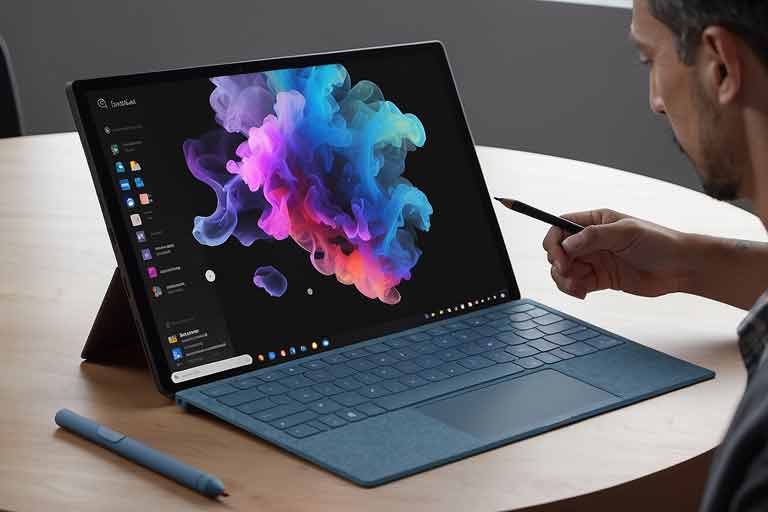 ¿Cómo solucionar si en la pantalla de mi Surface Pro 6 aparecen círculos transparentes? Cuando aparecen, no me permiten controlar el ratón ni el teclado