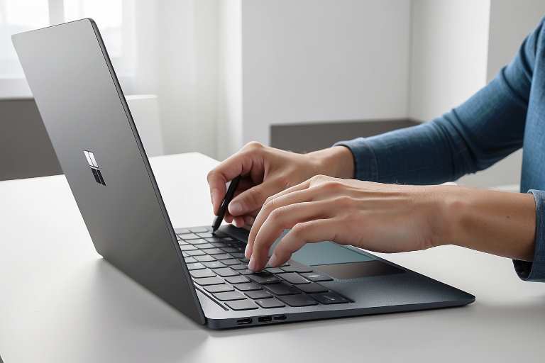 ¿Cómo restablecer un Surface Laptop 5 a configuración de fábrica?